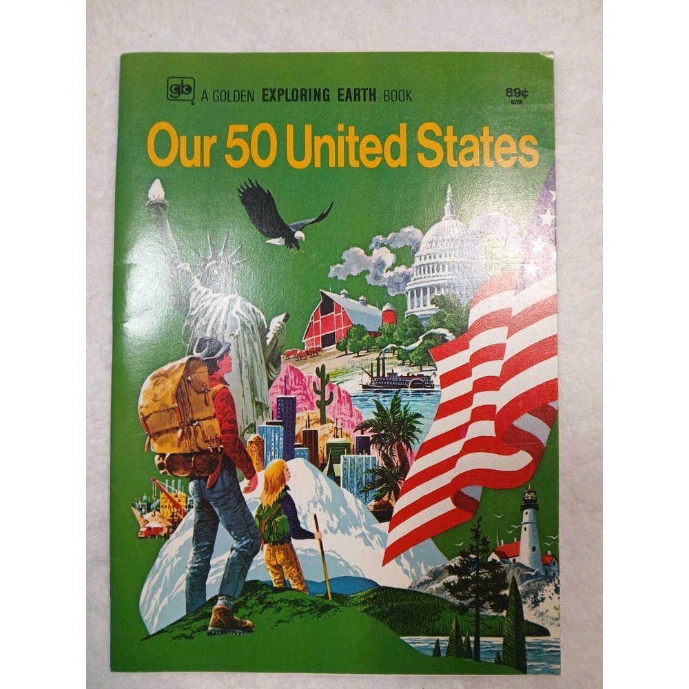 Our 50 United States Exploring Earth Golden‎ Book Eugene & Katherine Sharp 1974